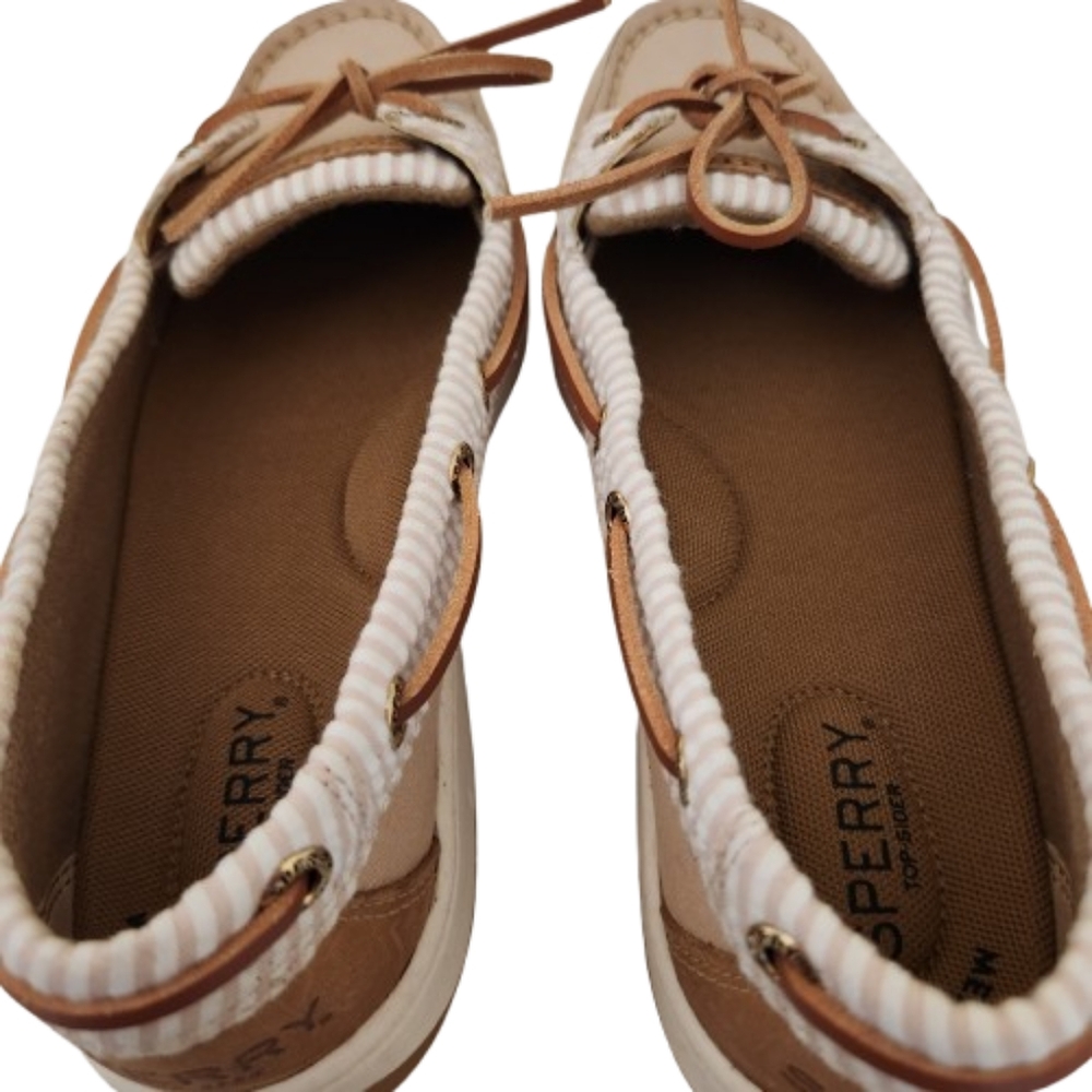 Sperry Angelfish Tan Boat Shoes Size 6.5M - Picture 6 of 12